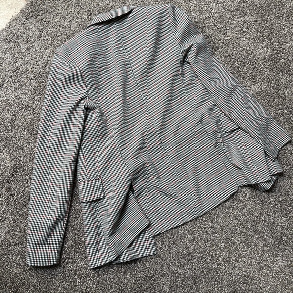 WAYF Red Black Checkered Houndstooth Blazer - Picture 5 of 5